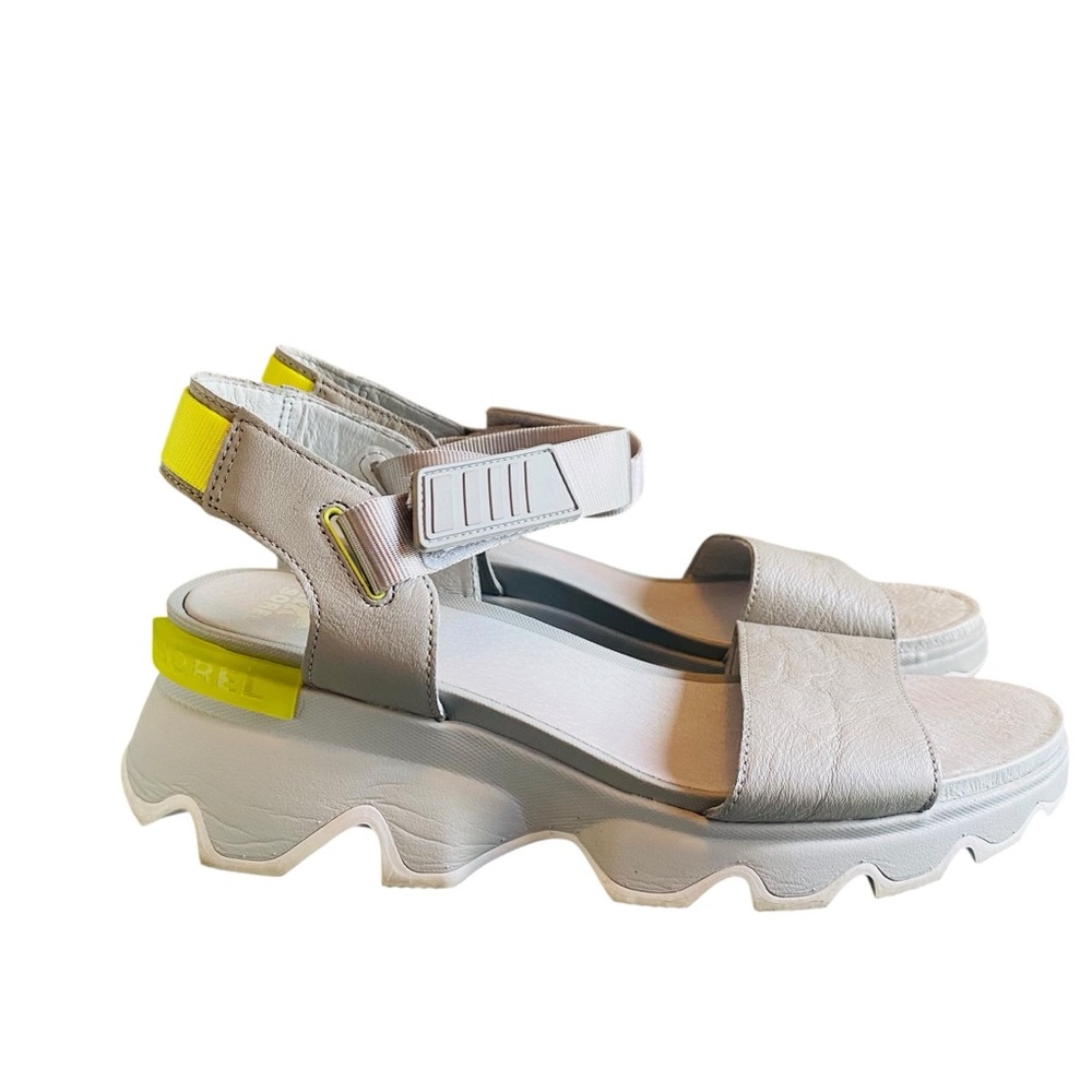 Sorel Gray and Yellow Women's Sandals